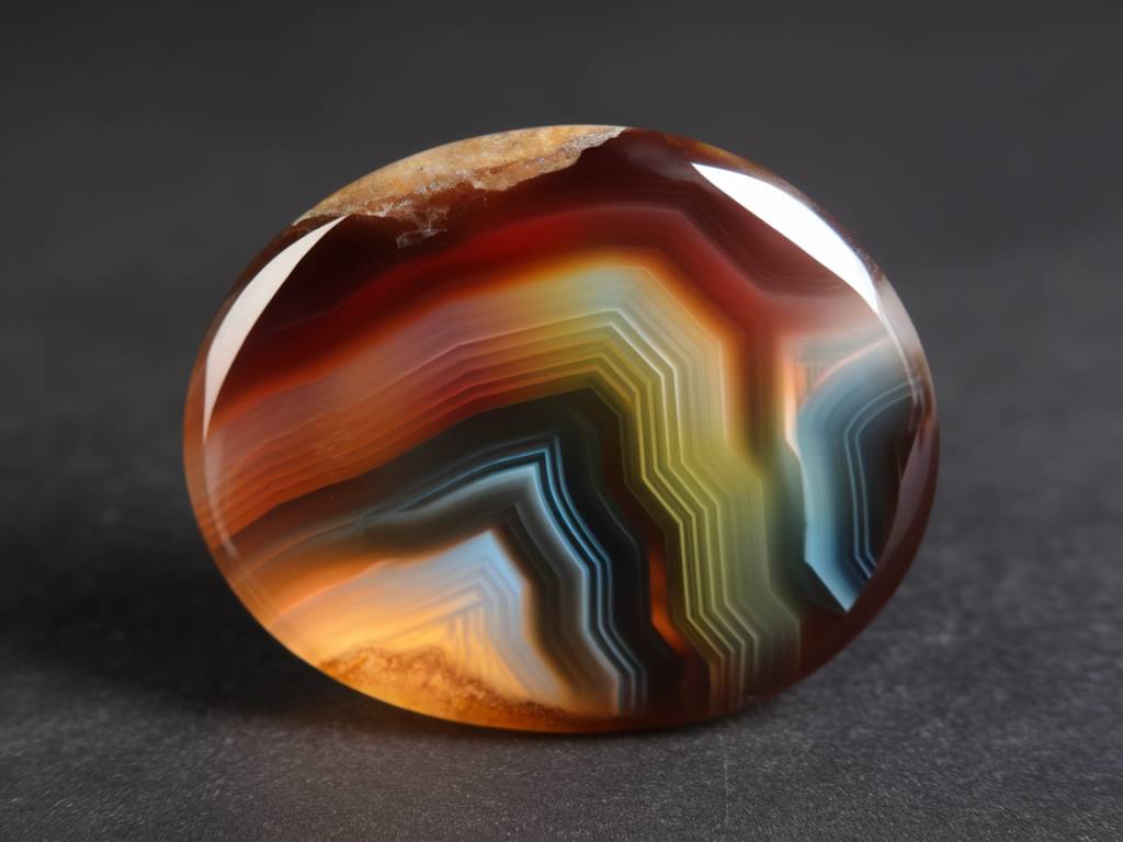 agate du golfe persique : une pierre fascinante aux reflets uniques