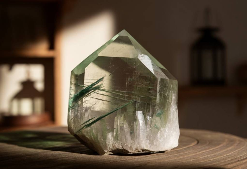 quartz vert fantôme : vertus et mystères de cette pierre fascinante