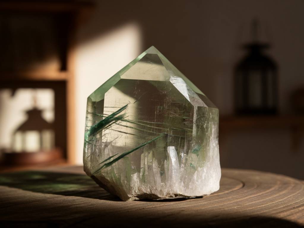 quartz vert fantôme : vertus et mystères de cette pierre fascinante
