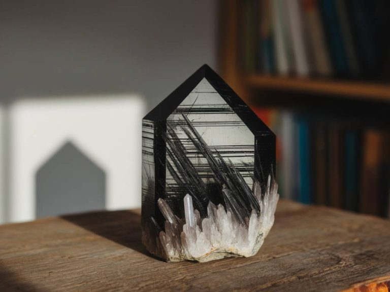 quartz rutile noir : vertus et bienfaits de cette pierre puissante