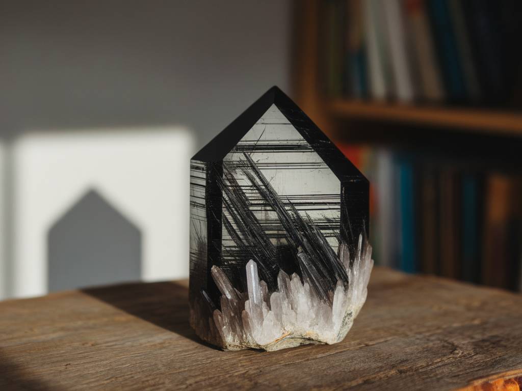 quartz rutile noir : vertus et bienfaits de cette pierre puissante