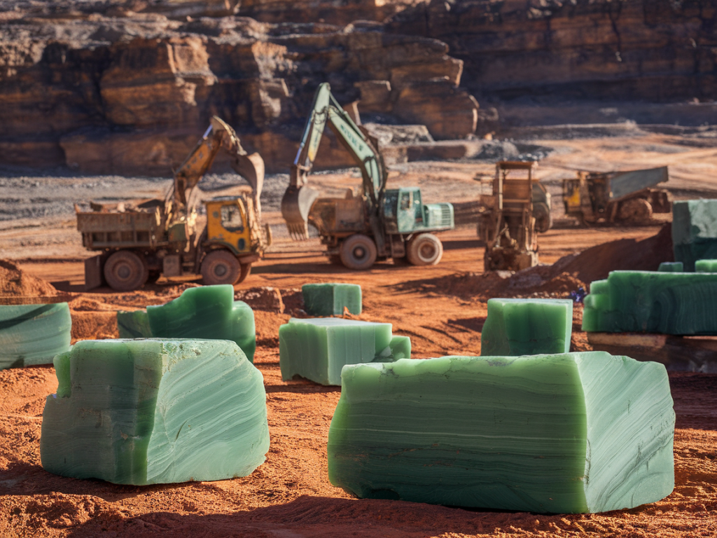 Les gisements de jade en Australie et leur exploitation