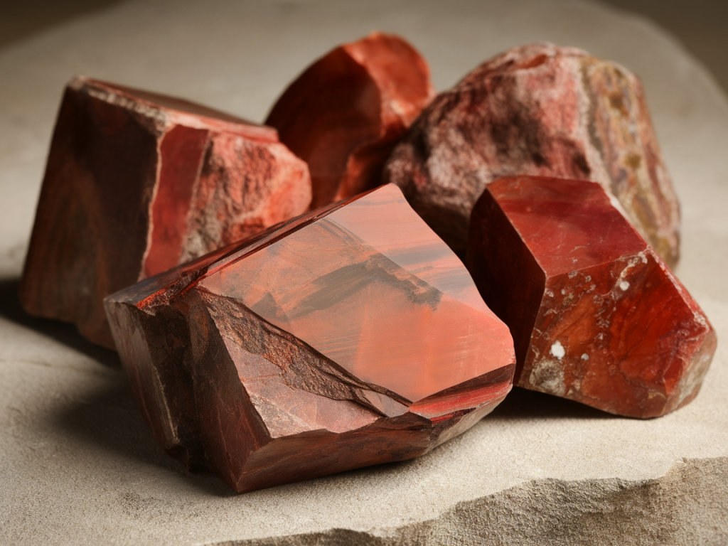 L'histoire et les origines géologiques du jaspe rouge