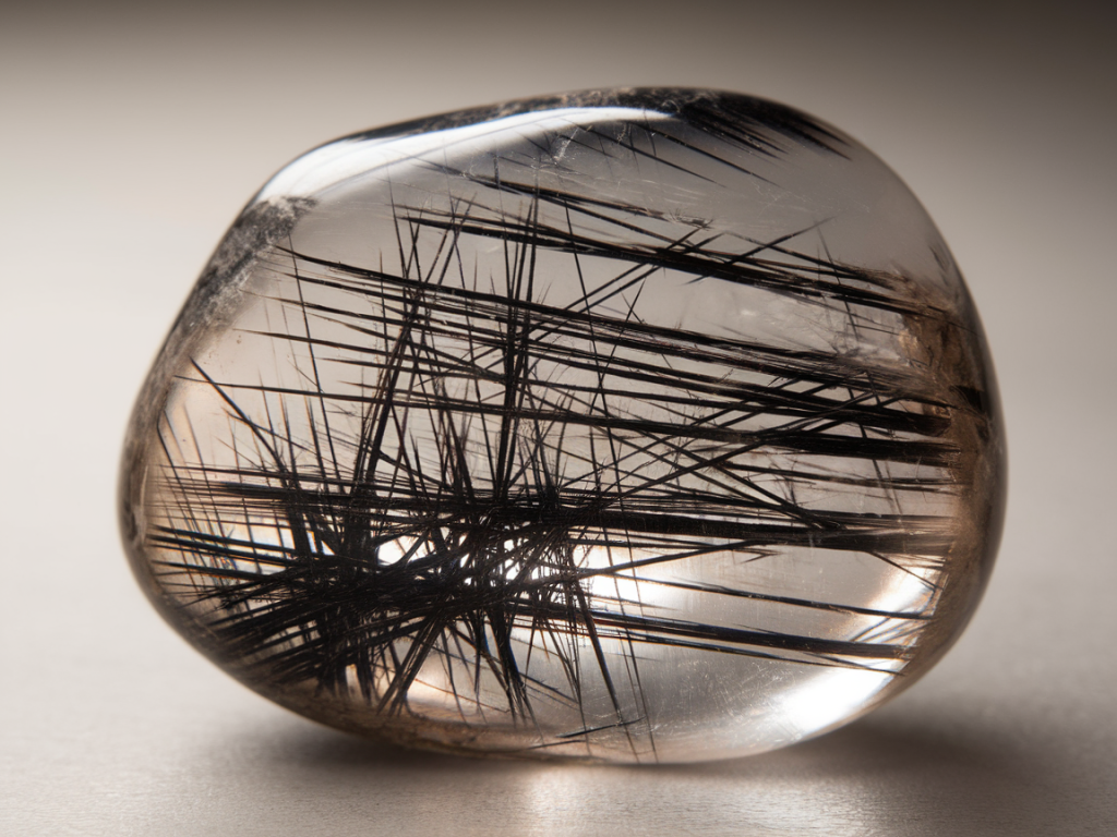 Définition et composition du quartz rutile noir