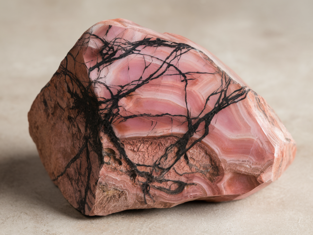 Quelle est l'origine du nom et l'histoire de la rhodonite ?