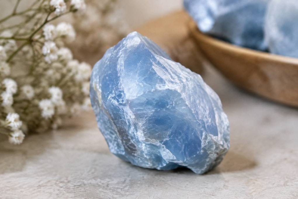 Calcite bleue vertus et bienfaits en lithothérapie